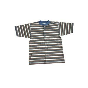 Vintage 90s PB & CO Striped Henley T Shirt Boys Medium Peter B Grunge Skater